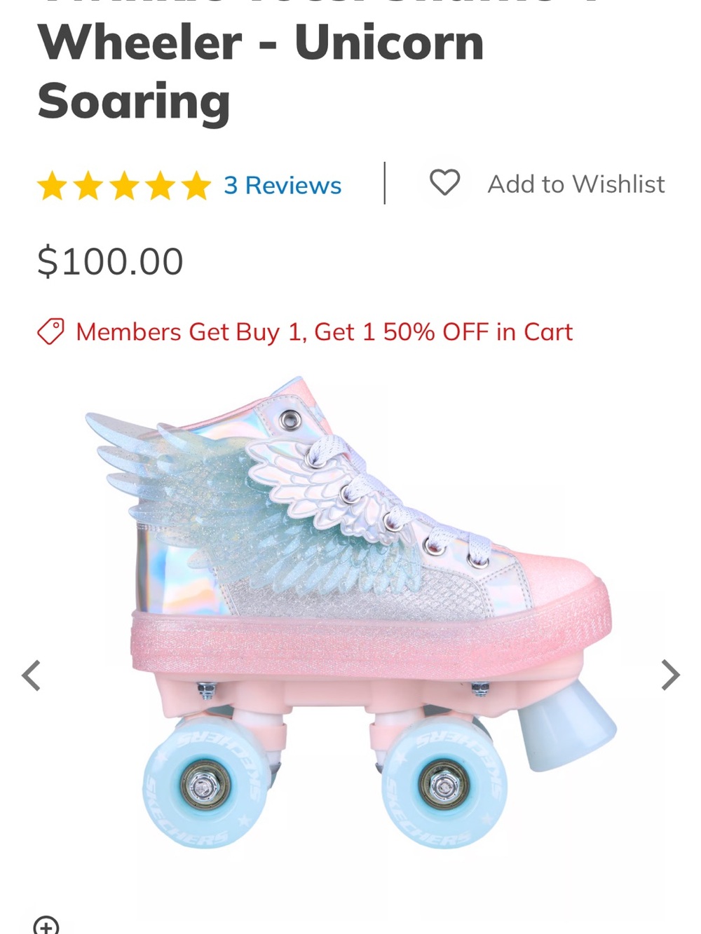 Skechers Kids Unicorn Roller Shoes - Pink, Light Blue, Silver